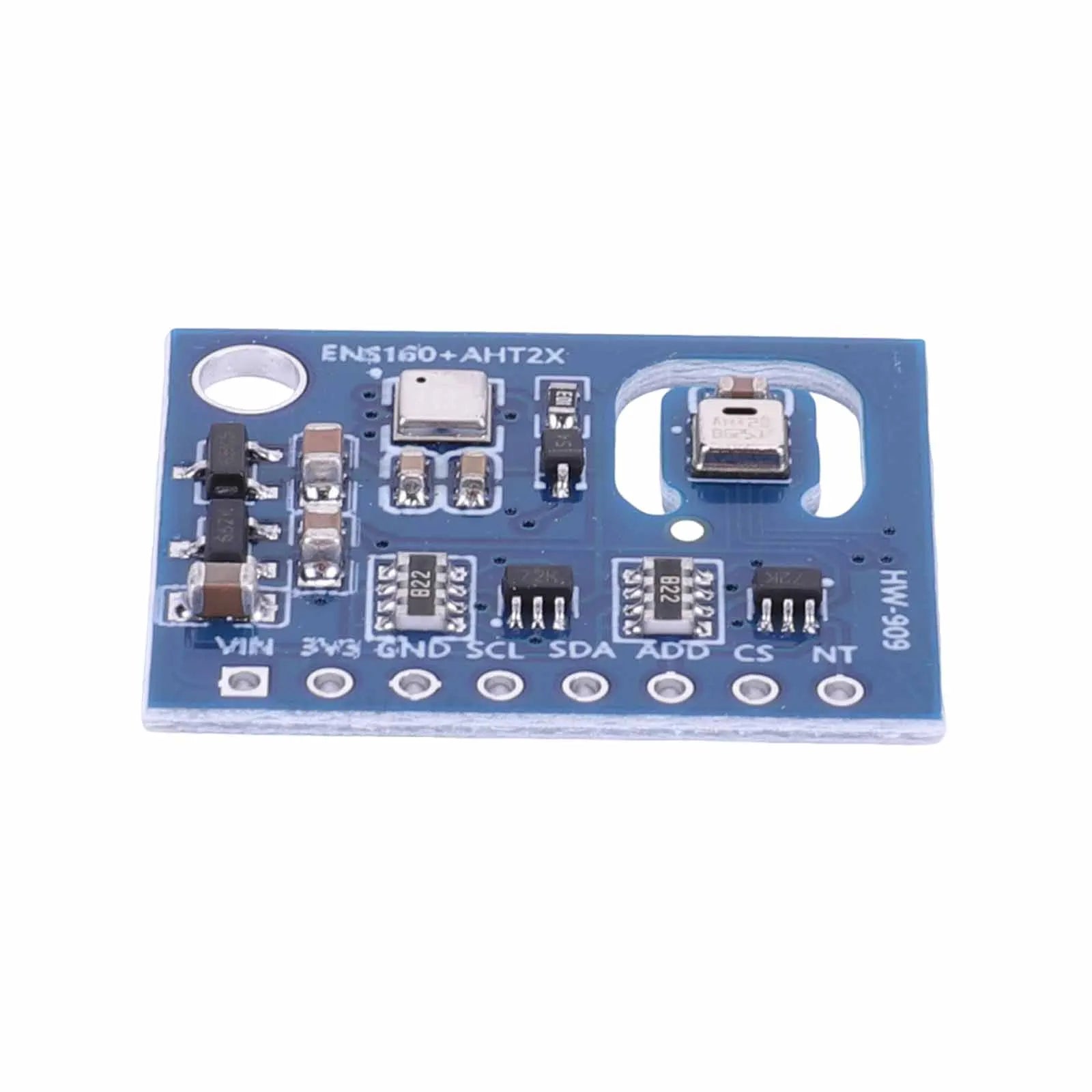 ENS160+AHT21 Air Quality and Temperature Humidity Sensor Carbon Dioxide CO2 ECO2 TVOC Gas Sensor Module High-Precision
