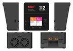 ISDT D2 Mark II Smart Balance Charger Dual Channel 200W 12A AC 100-240V For LiPo LiHV LiFe NiMH Pb RC Battery Charger