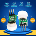 1-10pcs AM312 PIR Motion Sensor Outdoor Mini Pyroelectric Infrared PIR Human IR Sensor Module Body Manual Motion Sensor Detector