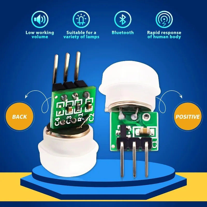 1-10pcs AM312 PIR Motion Sensor Outdoor Mini Pyroelectric Infrared PIR Human IR Sensor Module Body Manual Motion Sensor Detector