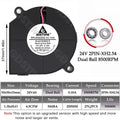 Gdstime 5015 Blower Fan 24V 12V 5V 50MMx15MM Turbine Radial Fan 5015 Dual Ball High Speed Cooler for 3D Printer Parts Cooling