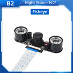 Raspberry Pi 4 Camera 5MP Night Vision 1080P Optional Wide Angle Fisheye IR-CUT Camera FF AF for Raspberry Pi 4B 3B+ 3B Zero