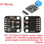 5Pcs/1pc GY-219 INA219 INA169 MAX471 INA226 INA231 INA3221 INA240 MAX4080 Current Sensor Module Power Breakout I2C For Arduino
