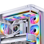 JONSBO ZB-120/240/360 Computer Case Fan 12CM 5V ARGB 120mm Monolithic Structure Water-Cooled Fan PWM Forward/Reverse Fan Kits