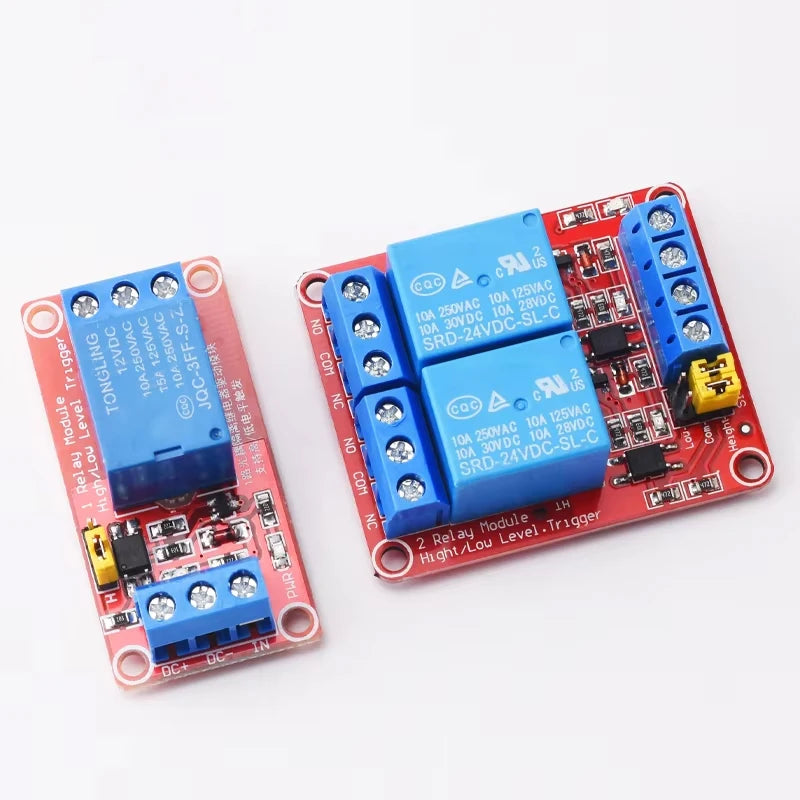 Relay Module 1 2 4 6 8 Channel 5V 12V Relay Module Board Shield with Optocoupler Support High and Low Level Trigger for Arduino