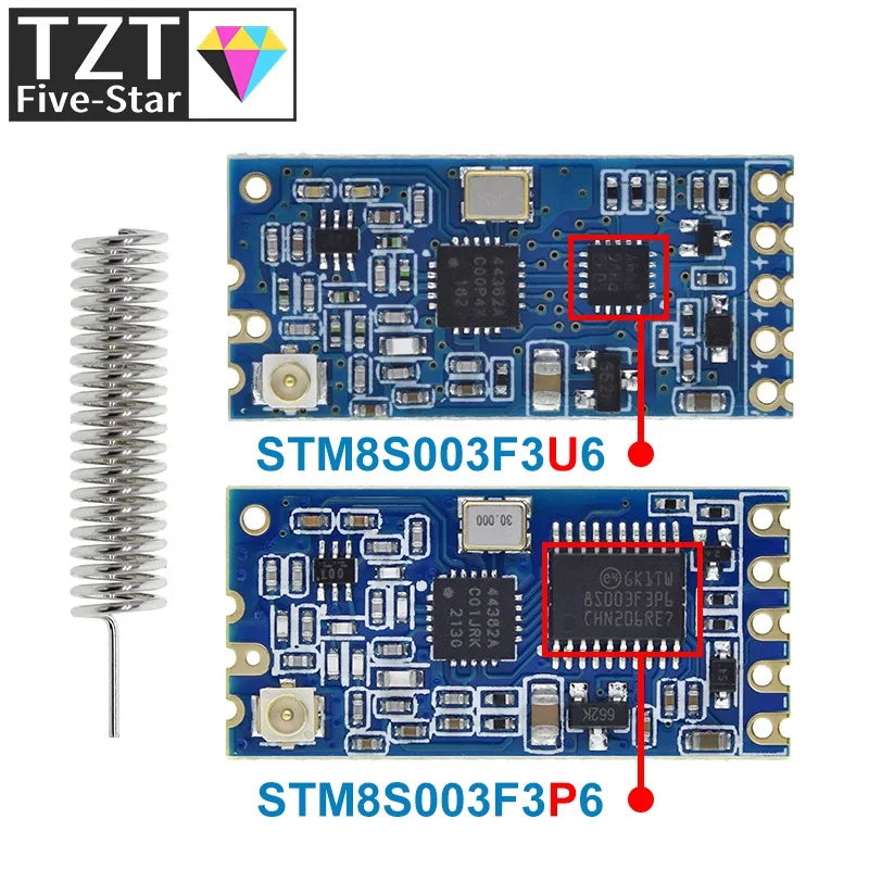 TZT 1/3PCS 433Mhz HC-12 SI4463/4438 Wireless Serial Port Module 1000m Replace Bluetooth NEW
