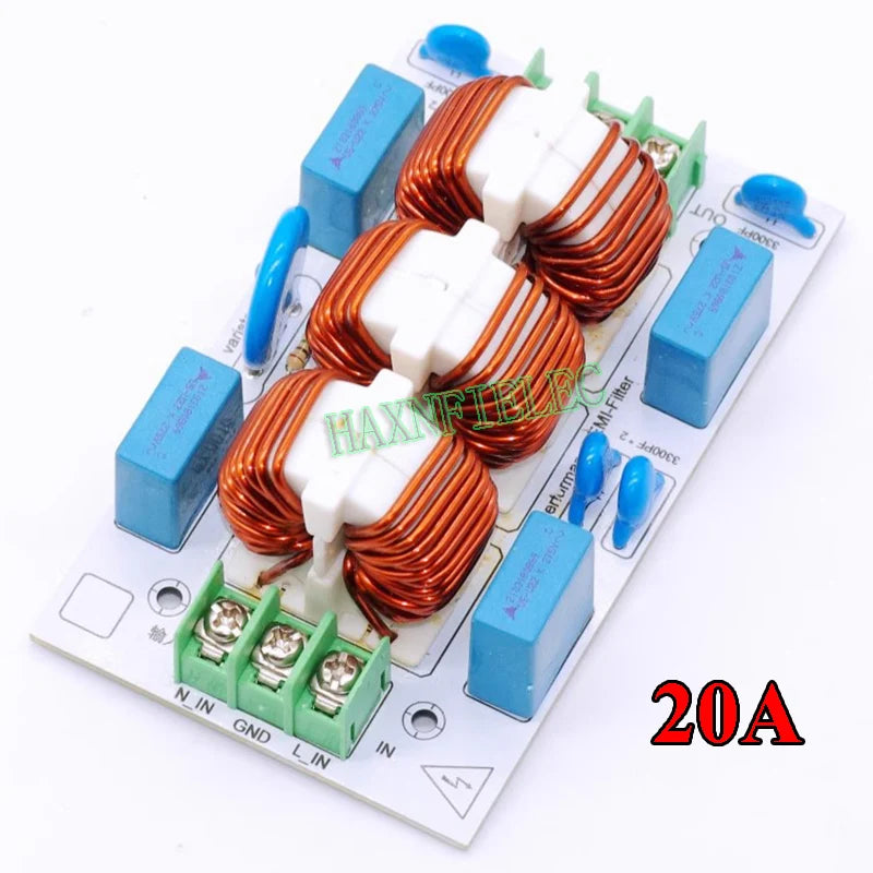 110V 220V EMI AC Power Filter Surge Overvoltage EMC Electromagnetic Interference For Audio Amplifier Power Filtering 15A 20A