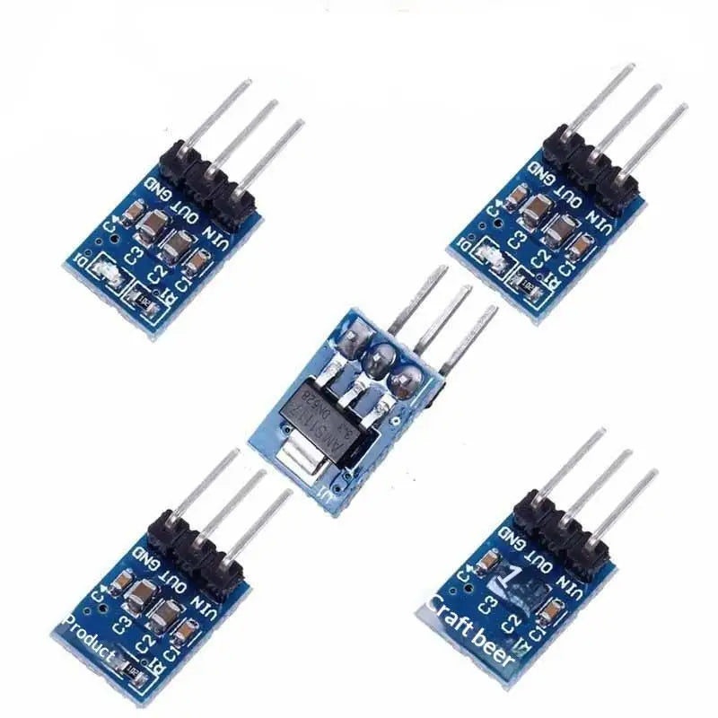 .Hot Sale-1Pcs AMS1117-3.3 LDO Linear Regulator Board 800mA AMS1117 3.3V Power Supply Module DIY Accessories