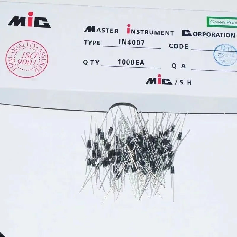 100pcs 1N4007 Schottky Rectifier Diode IN4007 1A 1200V DIP DO-41 for Electronics Repair And DIY Projects