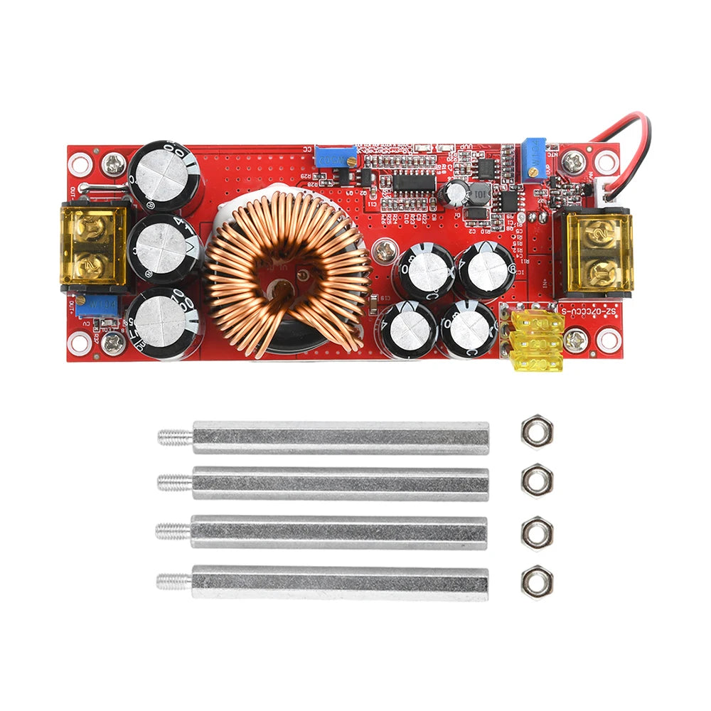 1800W 40A DC-DC Boost Converter Step Up Power Supply Module 10-60V To 12-90V Adjustable Voltage Charger 1200W 20A Boost Module