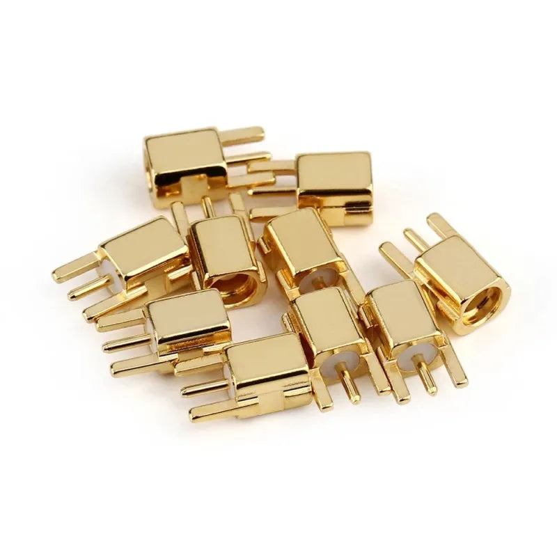 DIY MMCX Connector Shure Beryllium Copper Earphone Pin MMCX Female Plug Audio Jack Adapter For SE535 SE425 SE315 SE215 Headphone