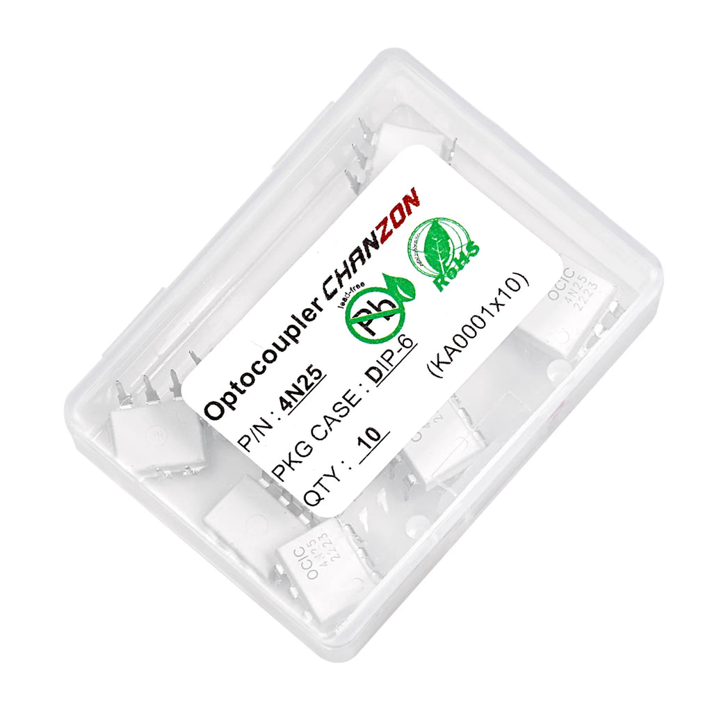 10PCS Optocoupler 4n25 EL4N25 4n25m DIP6 DIP-6 Photovoltaic Optoisolator Opto Coupler New and Original  IC In Stock Chanzon