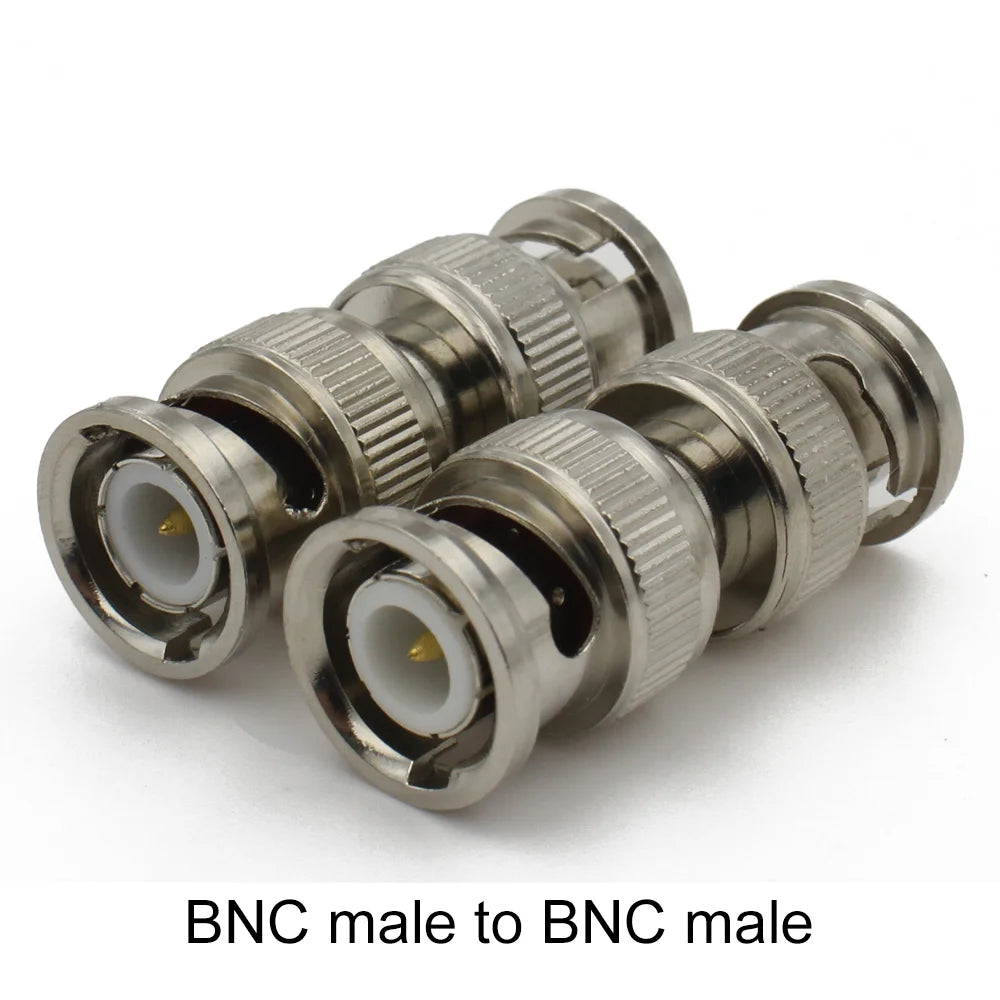 Q9 BNC To BNC Male Plug & Female Jack Connector Straight RF Coaxial adapter for radio antenna Wire Terminals High Quality