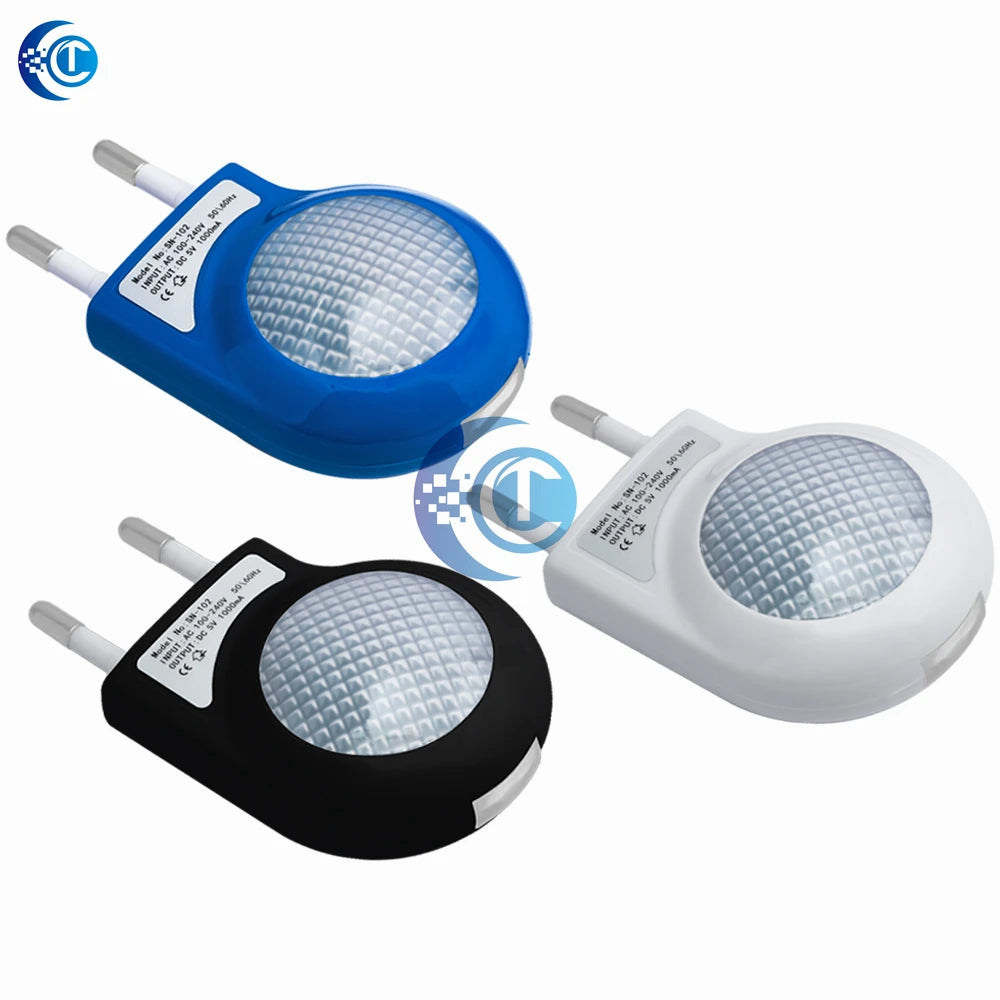 Mini Led Snail Night Light Auto Night Lamp Built-in Light Sensor Control Light Wall Lamp For Baby Kids Bedroom EU Plug