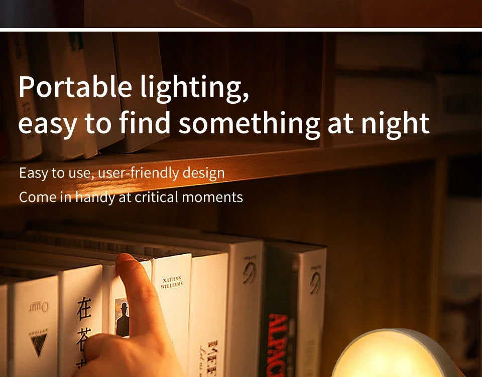 1/2/4pcs Rechargeable Motion Sensor LED Night Light Wall Decoration Bedroom Night Lamp Kitchen Cabinet Lights Child Nightlight