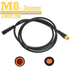 1m M8 2 3 4 5 6 Pin core male to female Julet Electric Butt Cable Plug Connector Scooter Brake waterproof Signal Sensor cord