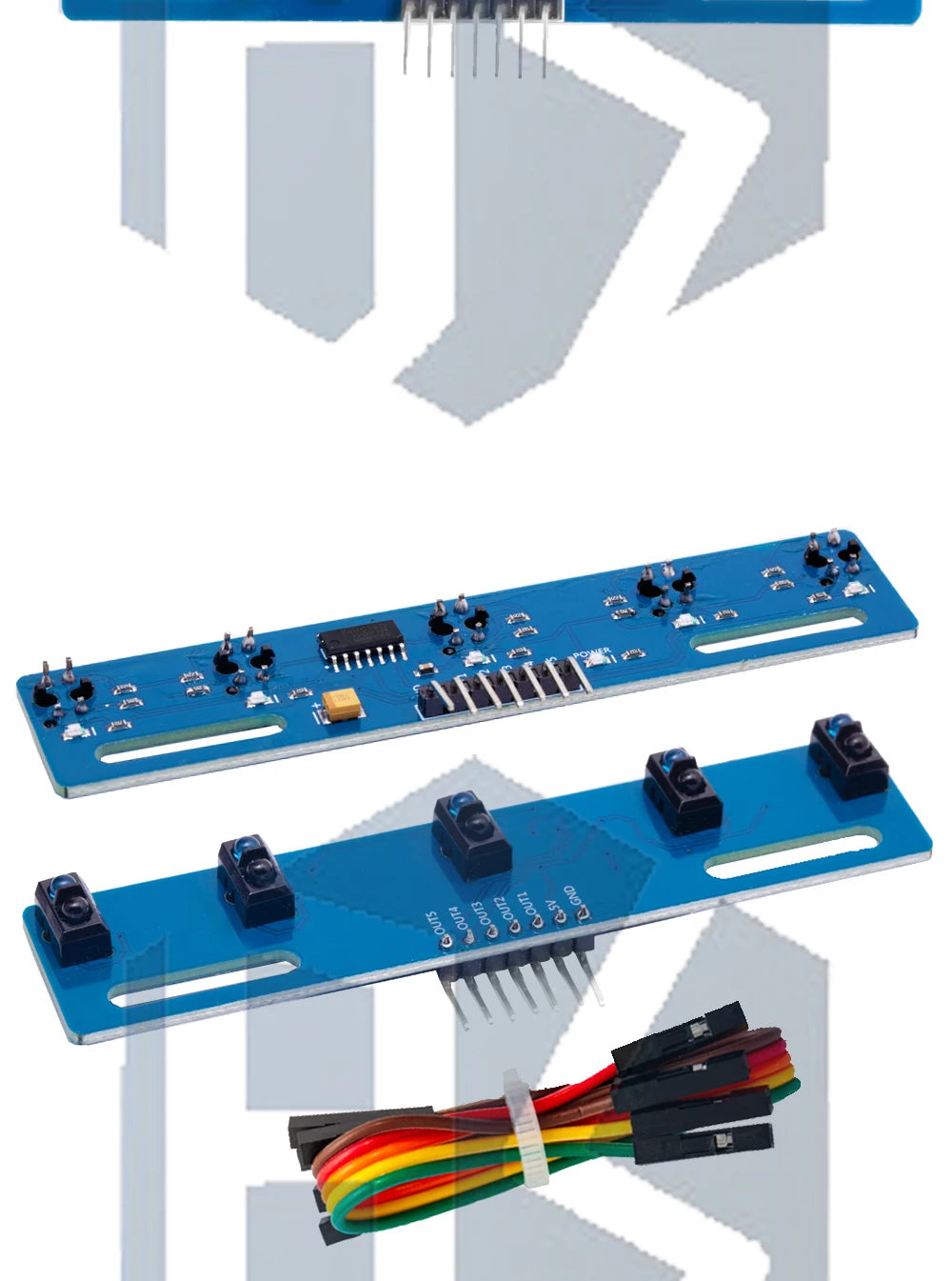 5 channel Infrared Reflective Sensor TCRT5000 KIT 5 way/road IR Photoelectric Switch Barrier Line Track Module