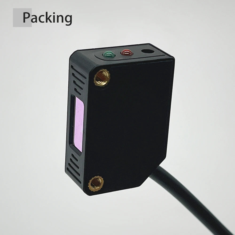 Square Laser Sensor 35cm Adjustable NPN PNP Mirror Lens Diffuse Optical Infrared Photo Cell Proximity Switches E3Z-LAS