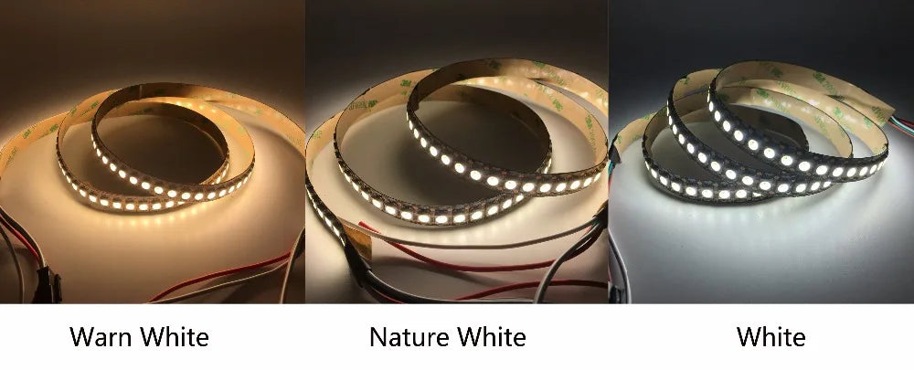 DC5V SK6812 RGBW(Similar WS2812B) 4 In 1 Led Strip 30/60/144 Leds/m Individual Addressable Led Light Black /White PCB IP30/65/67
