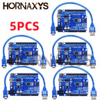 1-10 Uds/alta Calidad UNO R3 (CH340G) MEGA328P Para Arduino UNO R3 + CABLE USB ATMEGA328P-AU Placa De Desarrollo 16Mhz TYPE-C