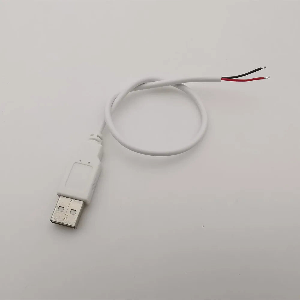 2 Pin 4 Pin Wire 5V USB 2.0 A Male Female Power Plug Pigtail Cable Jack Charging Cord Extension Connector 0.3m 1m 2m