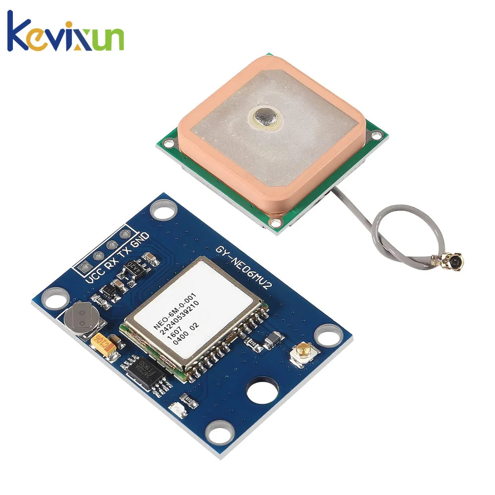 GY-NEO6MV2 New NEO-6M NEO-7M NEO-8M GPS Module NEO6MV2 with Flight Control EEPROM MWC APM2.5 Large Antenna for Arduino