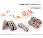 25/50/100PCS Lever Wire Connector 2 Pin 1 in 1 out Splicing Terminal Blocks Led Strip Lighting Home Electric Quick Connectors