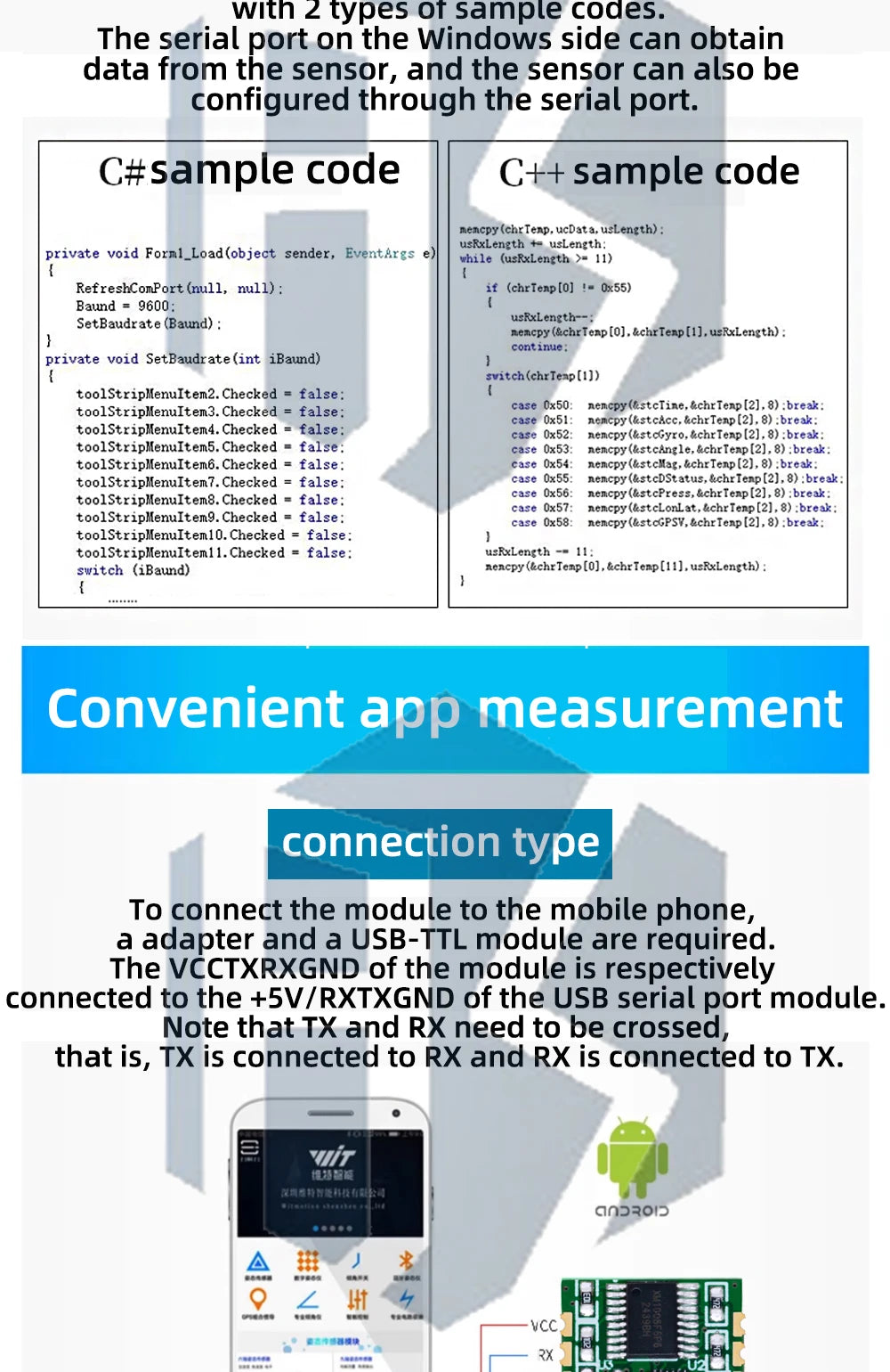 6-Axis MPU6050/MPU9250 Accelerometer and Gyroscope Sensor Module with Serial TTL and I2C Interfaces – Tilt and Motion Detection