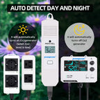 Smart CO2 Controller Dual/Single Channel NDIR CO2 Sensor Day Night Carbon Dioxide Detector For Greenhouse Hydroponics EU/US plug