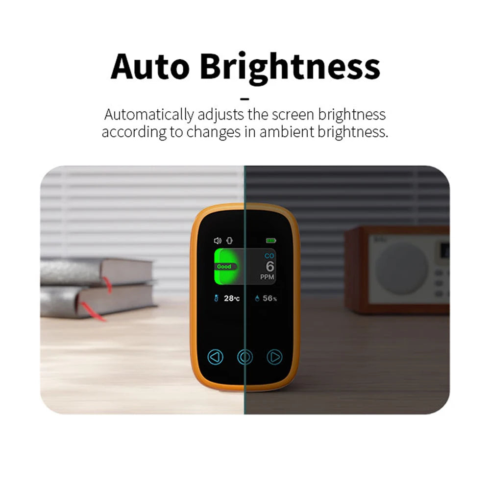 3 In1 Air Quality Meter CO2 Temperature Humidity Tester LCD Screen NDIR Sensor Carbon Dioxide Monoxide Detector with Voice Alarm