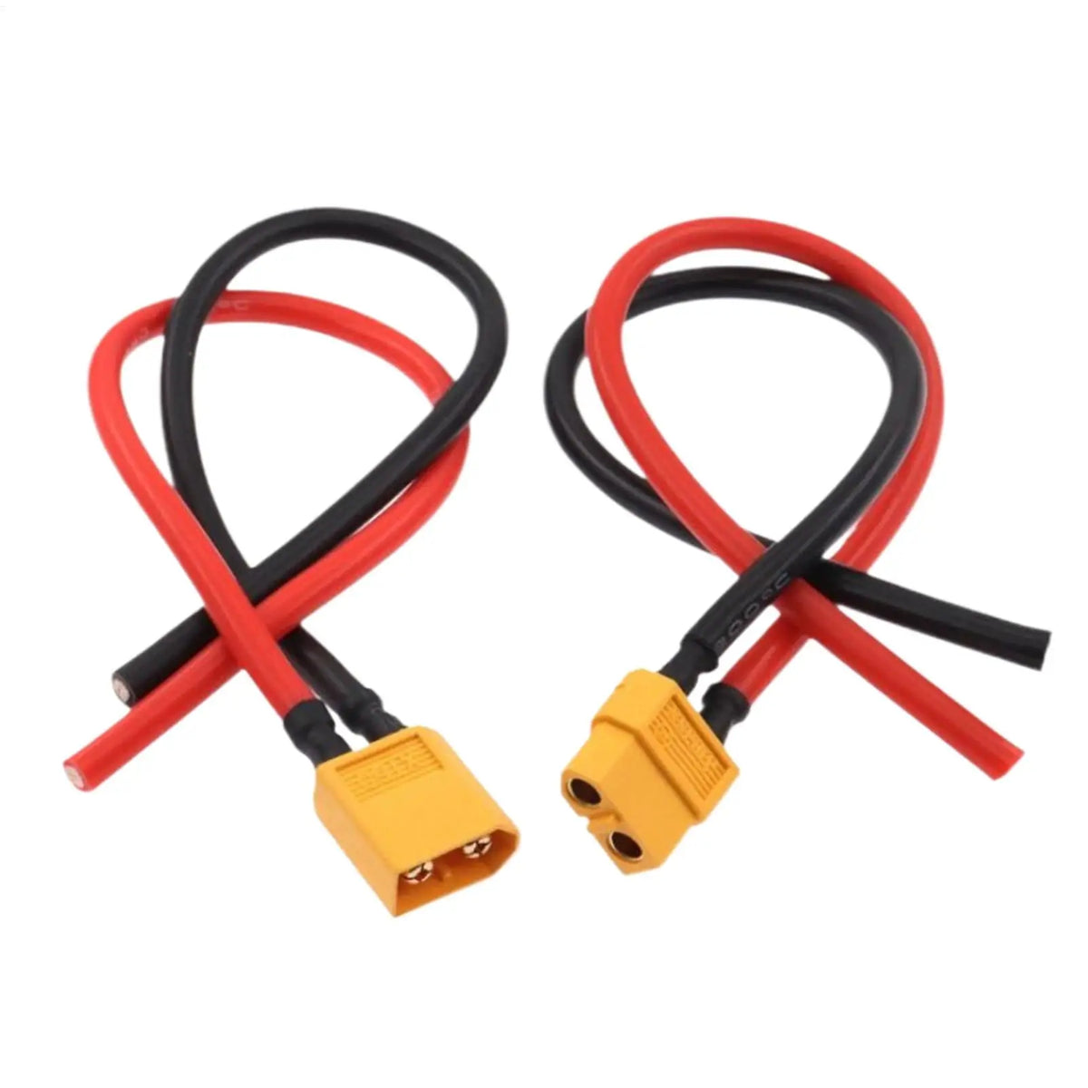 XT60 Connector Male Female 16AWG 10cm Extension Cable, Solar Panel Adapter Plug Wire for Drone RC Car RV Battery Charging
