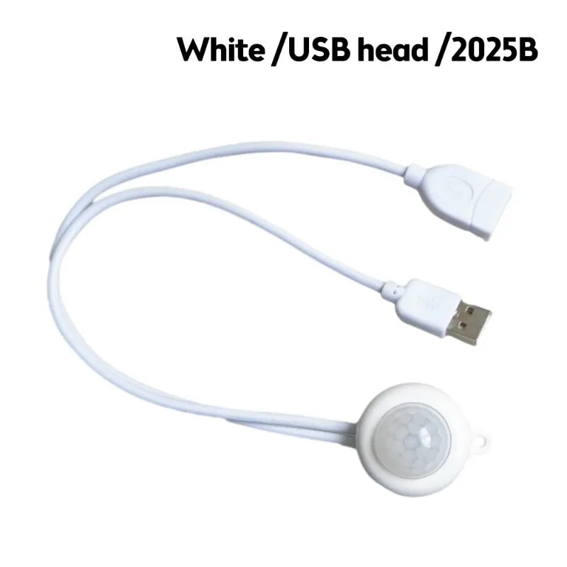 USB 5V PIR Infrared Motion Human Body Sensor Detector USB Interface Mini Corridor Closet Underbed LED Light Switch