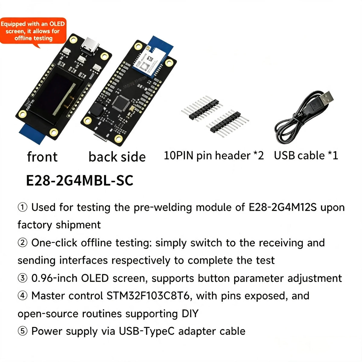 E28-2G4M20S/20SX E28-2G4MBM/MBH/MBL LoRa SX1281 2.4G 20dBm Wireless RF SPI Interface BLE EBYTE E28 Series Communication Module