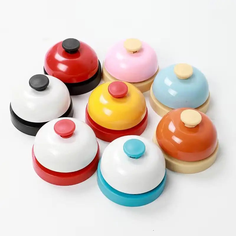 1pcs Metal Buzzer & Hand Bell Set, Pet Call Button, Manual Service for Training Classroom