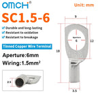 OMCH 5/10/20PCS SC Type Terminals Wire Welding Cable Connector Suit 1.5-50mm2 Cable Crimp Wire Connectors