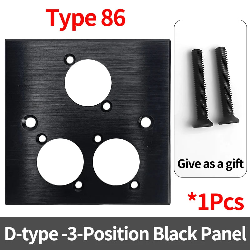 D-Type Panel Mount RJ45 Socket CAT5e/CAT6 Ethernet Direct Data Signal Waterproof Connector For Industrial Enclosure, Server Rack