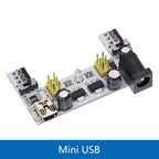 MB102 Mini Micro USB Interface Breadboard Power Supply Module MB-102 Module For Arduino DIY Kit White DC 7-12V 2 Channel Board