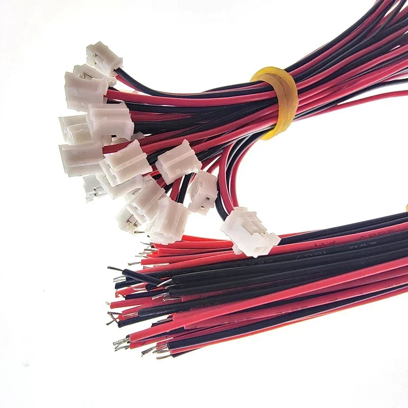 PH 2.0mm 2Pin JST Wire Connectors Pitch JST 2P Micro Male Plug Female Jack Cable Adapter Micro Plug/Jack Socket Terminals 26AWG