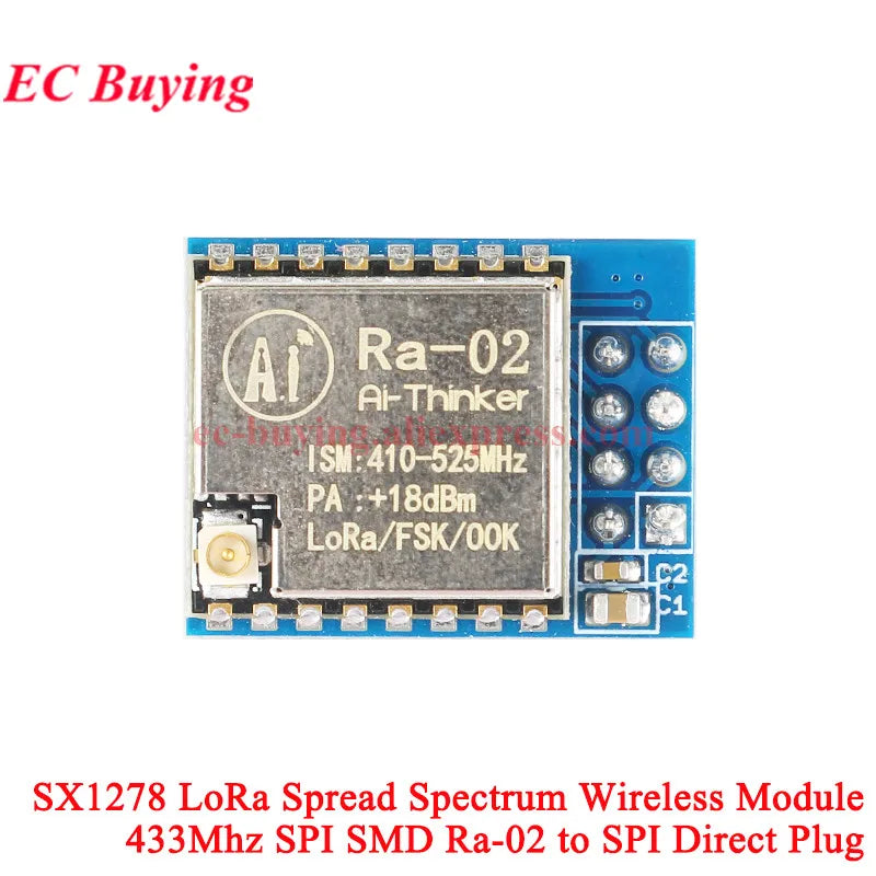 1-10Pcs Ra-01 Ra-02 Ra-01SC Ra-01SH Ra-01S Ra-01H Ra-01SCH-P Lora Spread Spectrum Wireless RF Transmit Module 433MHz 868Mhz UART