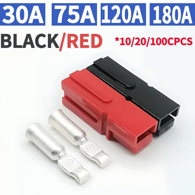 10/50/100/500 Pcs  Type Single Pole SB30 30A Plug 600V DC Battery Connector UPS Power Plug High Current Quick Plug