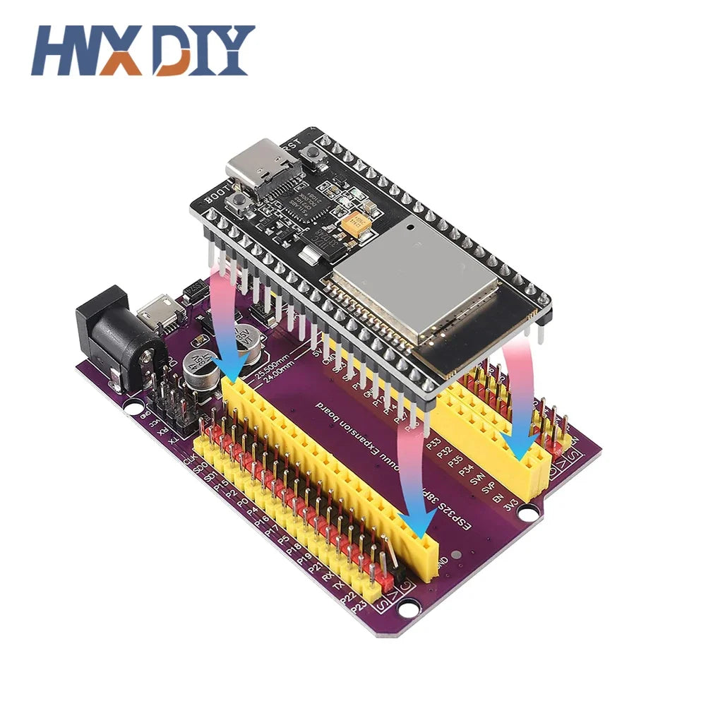 1-5sets ESP32 Development Board TYPE-C USB CP2102 WiFi+Bluetooth Dual Core 32-DevKitC-32 Expansion Board 38PIN