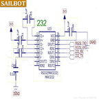 1/5/10PCS MAX3232 RS232 to TTL Serial Port Converter Module Female DB9 Connector MAX232 Flashing Board