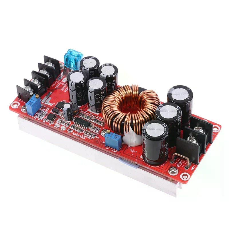 1Pcs 1200W 20A DC-DC Converter Boost Car Step-up Power Supply Module 8-60V to 12-83V