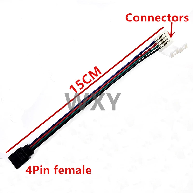 5Pcs 4Pin 5Pin LED Cable Male Female Connector Adapter Wire For 5050 3528 SMD RGB RGBW led Strip Light RGB RGBW LED Controller