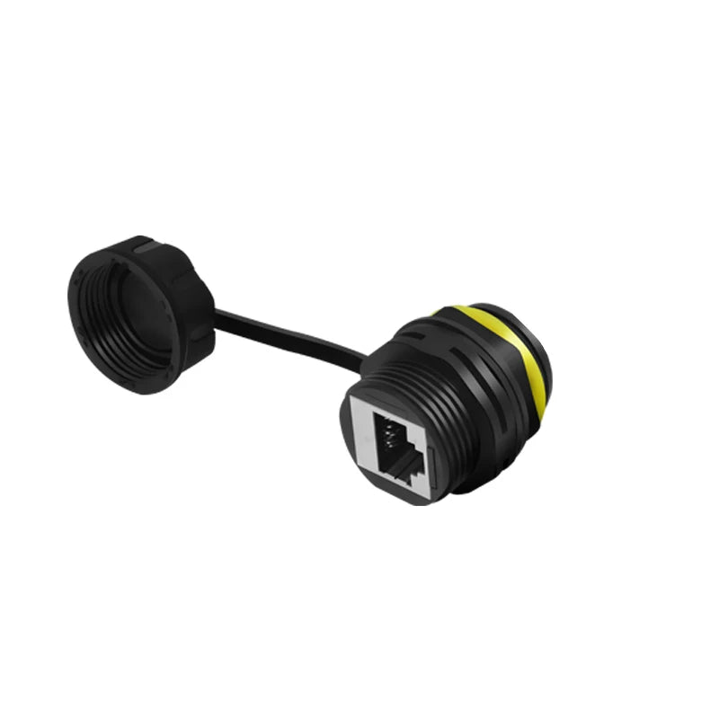 Cat7 Waterproof RJ45 Coupler, Waterproof Ethernet Connector Shielded IP68 Female to Female Waterproof Ethernet Coupler