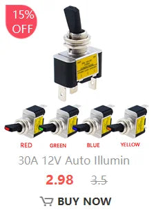 5PCS Miniature Toggle Switch Double Pole Double Throw DPDT (MTS202) ON-ON 120VAC 6A 1/4 Inch Mounting MTS-202