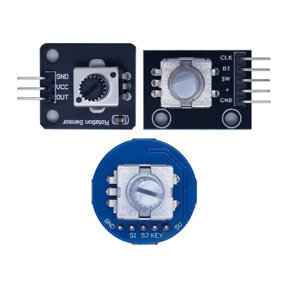 WAVGAT Rotary Encoder Module for Arduino Brick Sensor Development Round Audio Rotating Potentiometer Knob Cap EC11