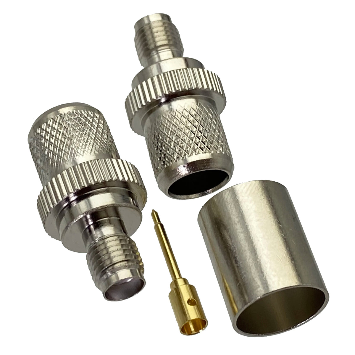 10Pcs SMA RP SMA Male plug & Female Jack Crimp RG8 LMR400 Cable RF Coaxial connector Wire Terminals 50ohm