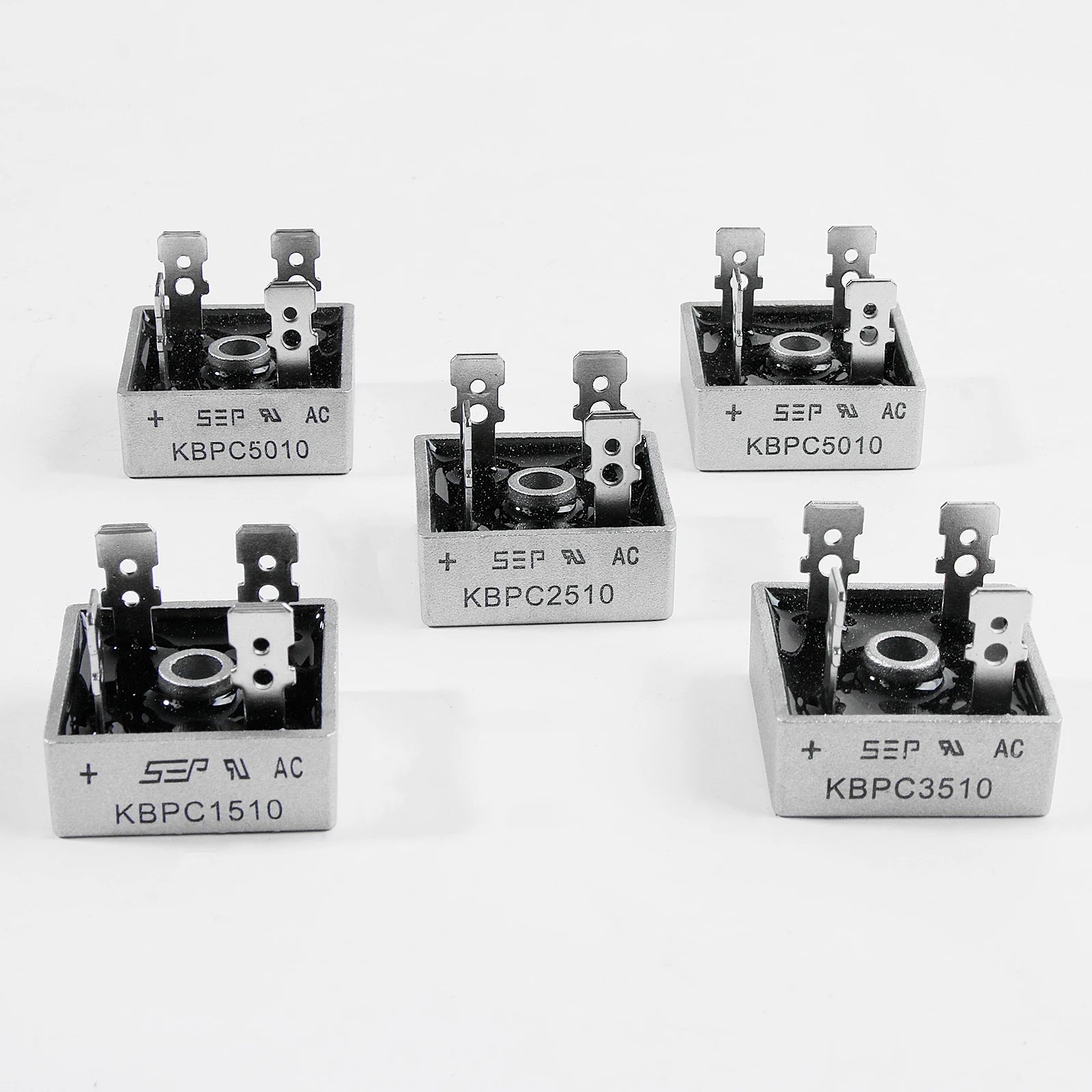 2pcs KBPC5010 Diode Bridge Rectifier KBPC1510 KBPC2510 KBPC3510 50A 1000v Single Phase Electronic Components