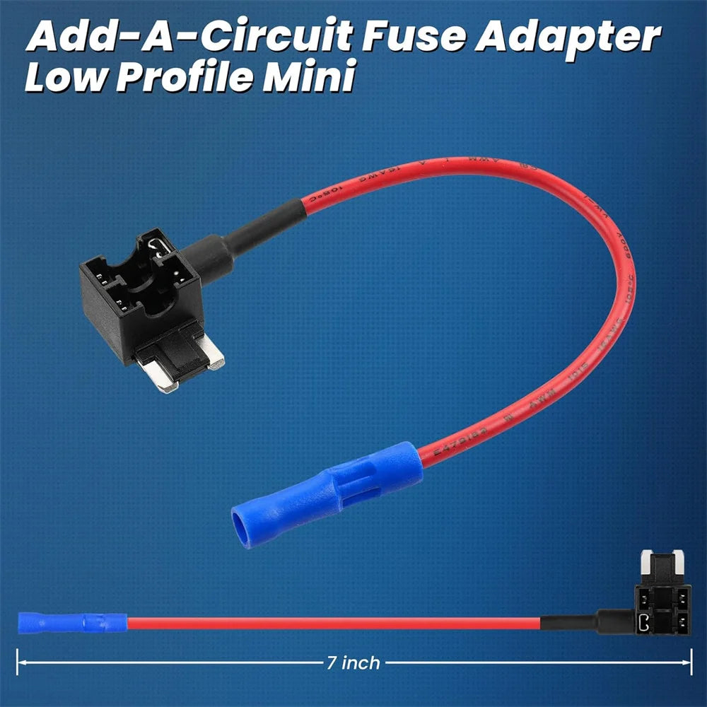 5/20 Pack Low Profile Mini Fuse Tap with 5 Amp Blade Fuse,12V Add-a-Circuit Fuse Tap Adapter for Car/RV/Truck/SUV/Boat